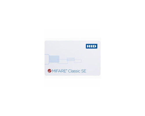 HID 3400PG1MN iCLASS SE 3400 (1K) MIFARE Classic SE Cards, Standard PVC, Programmed with Security Identity Object