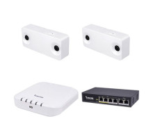 Vivotek CCS-2D 2 X 2MP Indoor People Counting Cameras, 8 Channel NVR, No HDD and 4 Port PoE Switch