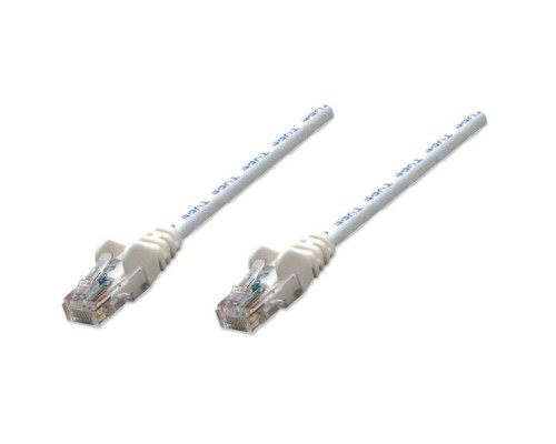 Intellinet 341950 Network Cable, Cat6, UTP 100% Copper, RJ45 Male / RJ45 Male, 1.5 m (5 ft.), White