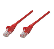 Intellinet 342162 Network Cable, Cat6, UTP 100% Copper, RJ45 Male / RJ45 Male, 2.0 m (7 ft.), Red