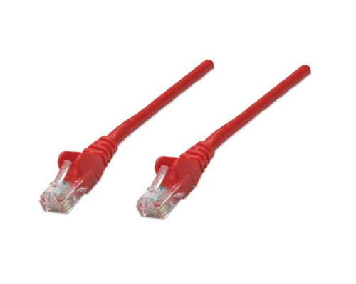 Intellinet 342162 Network Cable, Cat6, UTP 100% Copper, RJ45 Male / RJ45 Male, 2.0 m (7 ft.), Red