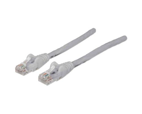 Intellinet 345606 IEC-C5-GRY-1 Network Cable, Cat5e, UTP, 100% Copper, RJ45 Male / RJ45 Male, 0.3 m (1 ft.), Gray