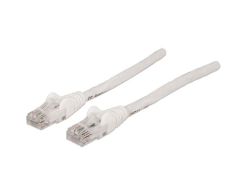 Intellinet 347181 IEC-C5-WT-1 Network Cable, Cat5e, UTP, 100% Copper, RJ45 Male / RJ45 Male, 0.3 m (1 ft.), White