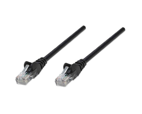 Intellinet 347310 IEC-C5-BK-0.5 Network Cable, Cat5e, UTP, 100% Copper, RJ45 Male / RJ45 Male, 0.15 m (0.5 ft.), Black