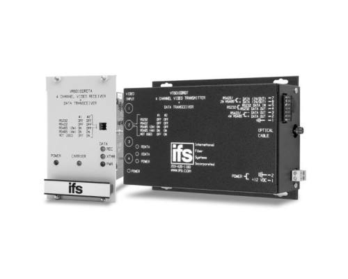 Interlogix VT6010-DRDT-R3 4 Channel FM Video Multiplexer with Bi-directional Data