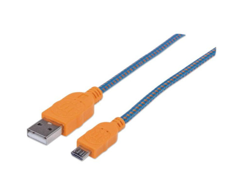 Manhattan 352734 Braided Hi-Speed USB Micro-B Device Cable