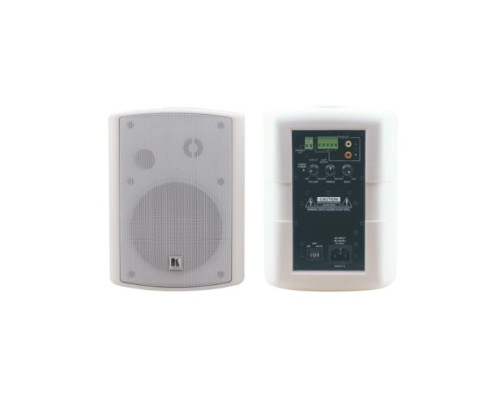 Kramer TAVOR-5-O-PAIR-WHITE-US 5.25 Inch, On–Wall 2 Way Powered Speakers