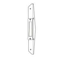 Adams Rite MS4002-121-628 Deadlock Armored Strike in Clear Anodized