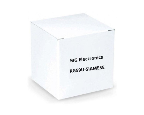 MG Electronics RG59U-SIAMESE Black 500' Spool RG59U