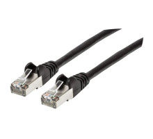 Intellinet 742702 Cat6a S/FTP Patch Cable, 100 Feet, Black