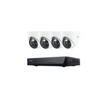 Reolink RLK8-1200D4-A 4 Dome Camera 12MP PoE Surveillance Kit