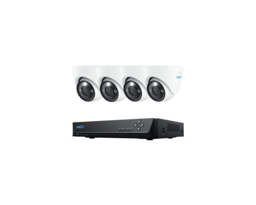 Reolink RLK8-1200D4-A 4 Dome Camera 12MP PoE Surveillance Kit