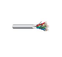 West Penn 3654GY0500 6 Pair 22AWG Shielded CMR Rated Cable, 500', Gray