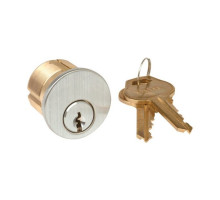 Camden Door Controls CM-CYL60-KA Mortise Cylinder 1 1/8 inch, Solid Brass, Chrome Finish, Keyed Alike