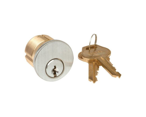 Camden Door Controls CM-CYL60-KA Mortise Cylinder 1 1/8 inch, Solid Brass, Chrome Finish, Keyed Alike