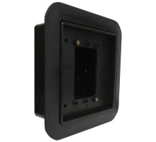 Camden Door Controls CM-55CBL Flush Box, Standard Depth, Flame/Impact Resistant Black Polymer (ABS)