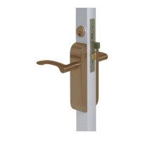 Adams Rite 2190-422-102-10B Dual Force Lock with Radius Strike, Exterior Trim Set and 1-1/2