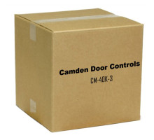 Camden Door Controls CM-40K-3 4-1/2' Stainless Steel Round Push Plate Switch 'PUSH TO OPEN', Black Graphics