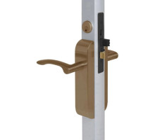 Adams Rite 2190-313-1ME-10B Dual Force Lock with Standard Flat Strike, Exterior Trim Set and 1-1/8