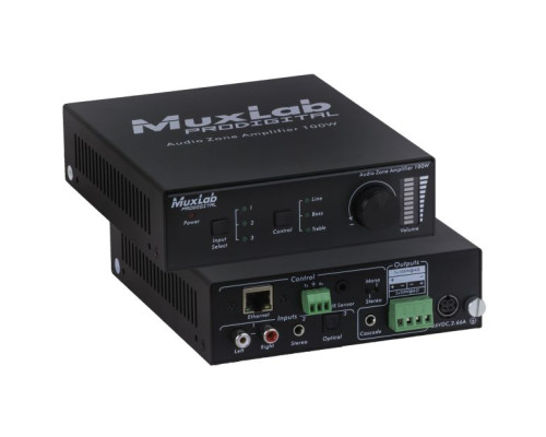 MuxLab 500217 Audio Zone Amplifier 100W