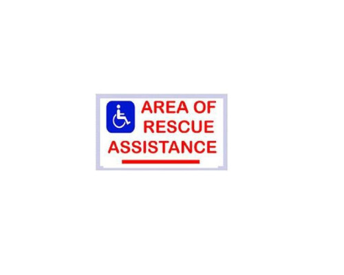 Alpha SN-LM42D Rescue Assistance Signage-Photo-Double Sided