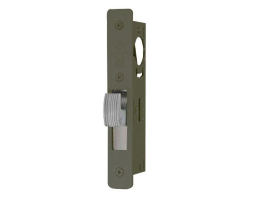 Adams Rite MS1851SN410-313 ANSI Deadbolt Radius faceplate in Dark Bronze Anodized Adams Rite MS1851SN410-313 ANSI Deadbolt Radius faceplate in Dark Bronze Anodized