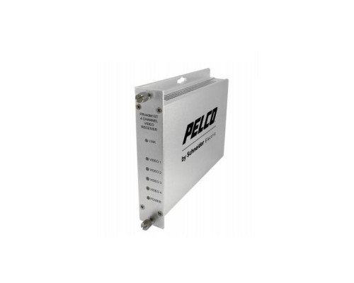 Pelco FTV40S1FC 4 Channel Video Fiber Transmitter FC Connector, Single Mode