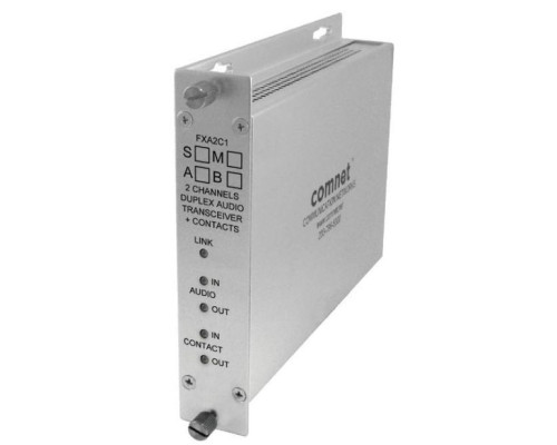 Comnet FXA2C1M1B 2-Channel Multimode 'B' End Audio Transceiver