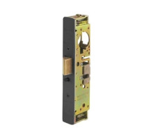 Adams Rite 4920AN-55-602-335 Heavy Duty Deadlatch (ANSI Size) with Flat Faceplate in Black Anodized