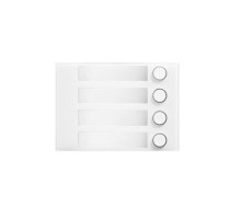 Urmet 1168-14W 4-Button Front Panel, Alpha, White