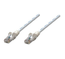 Intellinet 739986 Network Cable, Cat6, UTP 100% Copper, RJ45 Male / RJ45 Male, 0.6 m (2 ft.), White