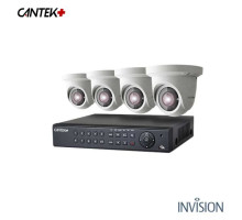 4 Network Security Camera Kit Features 4MP Day Night Domes & Free NVR