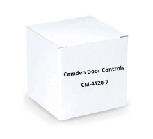 Camden Door Controls CM-4120-7 Spring Return Narrow Faceplate, N/O and N/C, Momentary, 'PUSH TO EXIT', Black Text