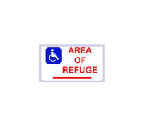 Alpha SN-LM42DR Refuge Assistance Signage-Photo-Double Sided