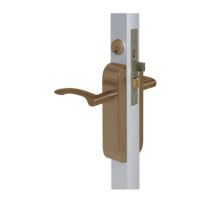 Adams Rite 2190-422-101-10B Dual Force Lock with Radius Strike, Exterior Trim Set and 1-1/2