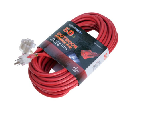 ENS 400803 Dynotech Indoor/Outdoor Extension Cord 50 FT 15A