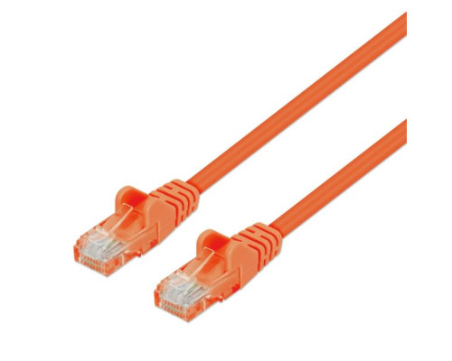 Intellinet 743594 Cat6 U/UTP Slim Network Patch Cable, 10 Feet, Orange