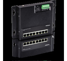 TRENDnet TI-PG80F 8-Port Industrial Gigabit PoE+ Wall-Mount Front Access Switch