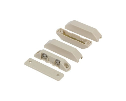 Nascom N285TWGT-ST Surface Mount Terminal Switch / Magnet Set, Low Profile, Beveled Cover Spacers, Tan