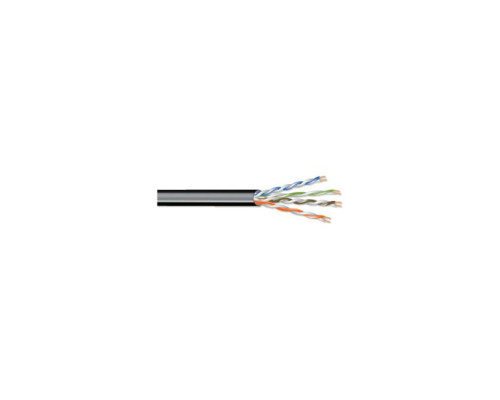 West Penn 4245OSPBK0500 4 Pair 24AWG UTP Outdoor Cable 500ft Black