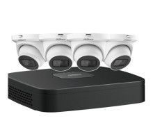 Dahua N444E42B 4-CH NETWORK Kit 4 x 4MP, Starlight, 2.8mm Mini Eyeball Cameras and a 4K Network Recorder, 2TB Included