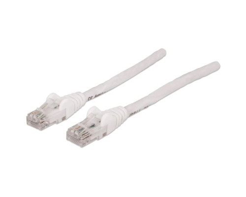 Intellinet 740074 Network Cable, Cat5e, UTP 100% Copper, RJ45 Male / RJ45 Male, 10.5 m (35 ft.), White