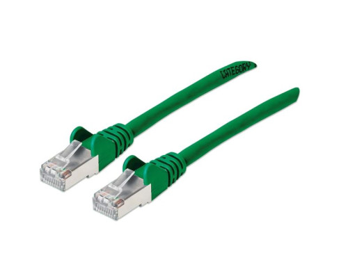 Intellinet 743334 Cat6a S/FTP Network Patch Cable, 1 Feet, Green