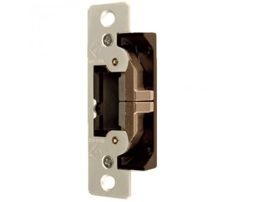 Adams Rite 7400-606 UltraLine Electric Strike for Radius Jambs in Satin Brass