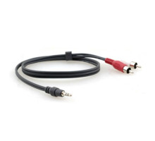 Kramer C-A35M-2RAM-35 3.5mm (M) to 2 RCA (M) Breakout Cable 35 Feet