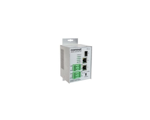 Comnet CNFE3FX1TX2C8TX-M Industrially Hardened 10/100 Mbps 3-Port Intelligent Ethernet Switch