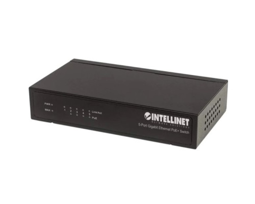 Intellinet 561228 IPS-05G-60W 5 Port Gigabit Ethernet PoE+ Switch