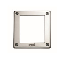 Urmet 1158-61 Module Holder Wall Frame with Trim, Sinthesi Steel, 1 Module