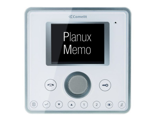 Comelit 6101WBM White Planux Hands-Free/Induction Loop Color Monitor