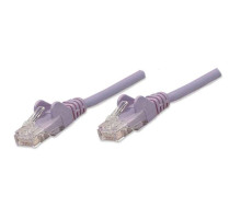 Intellinet 453462 IEC-C5-PRP-5 Cat5e UTP Network Patch Cable, 5 ft (1.5 m), Purple - RJ45 Male / RJ45 Male